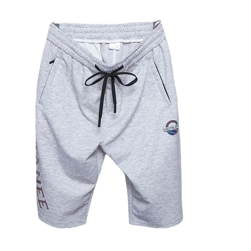 

XL -5XL Boutique Men's Leisure Summer Breathable and Comfortable Korean Tide Brand Big Pants Five Pants All-match Sports Pants