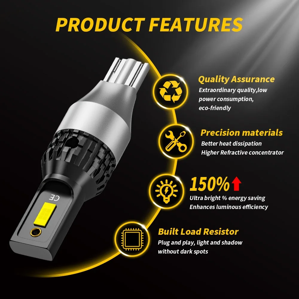 12V 24V 30W 6500K фонарь заднего хода