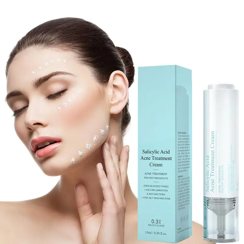 

Восстанавливающий Крем для ежедневного использования с салициловым средством, Восстанавливающий лосьон против прыщиков и поврежденной кожи, Лечение пятен и пятен на прыщиках