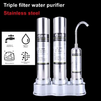 kitchen countertop drinking water purifier ceramic activated carbon household filter system purifying machine