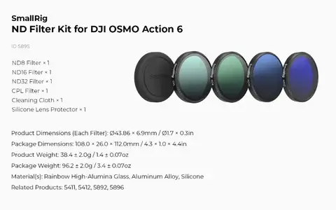 Клетка SmallRig для DJI OSMO Action 6