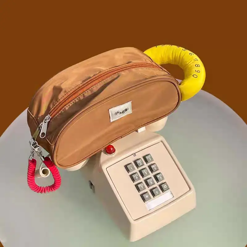 women bag nylon bucket waterproof new fashion solid zipper soft handbag purse phone bag cosmetic bag sweet free global shipping