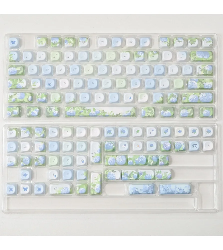 Фото Колпачки для механической клавиатуры с сублимационной печатью Wooting Summer Keycap PBTXOA (размеры) №5