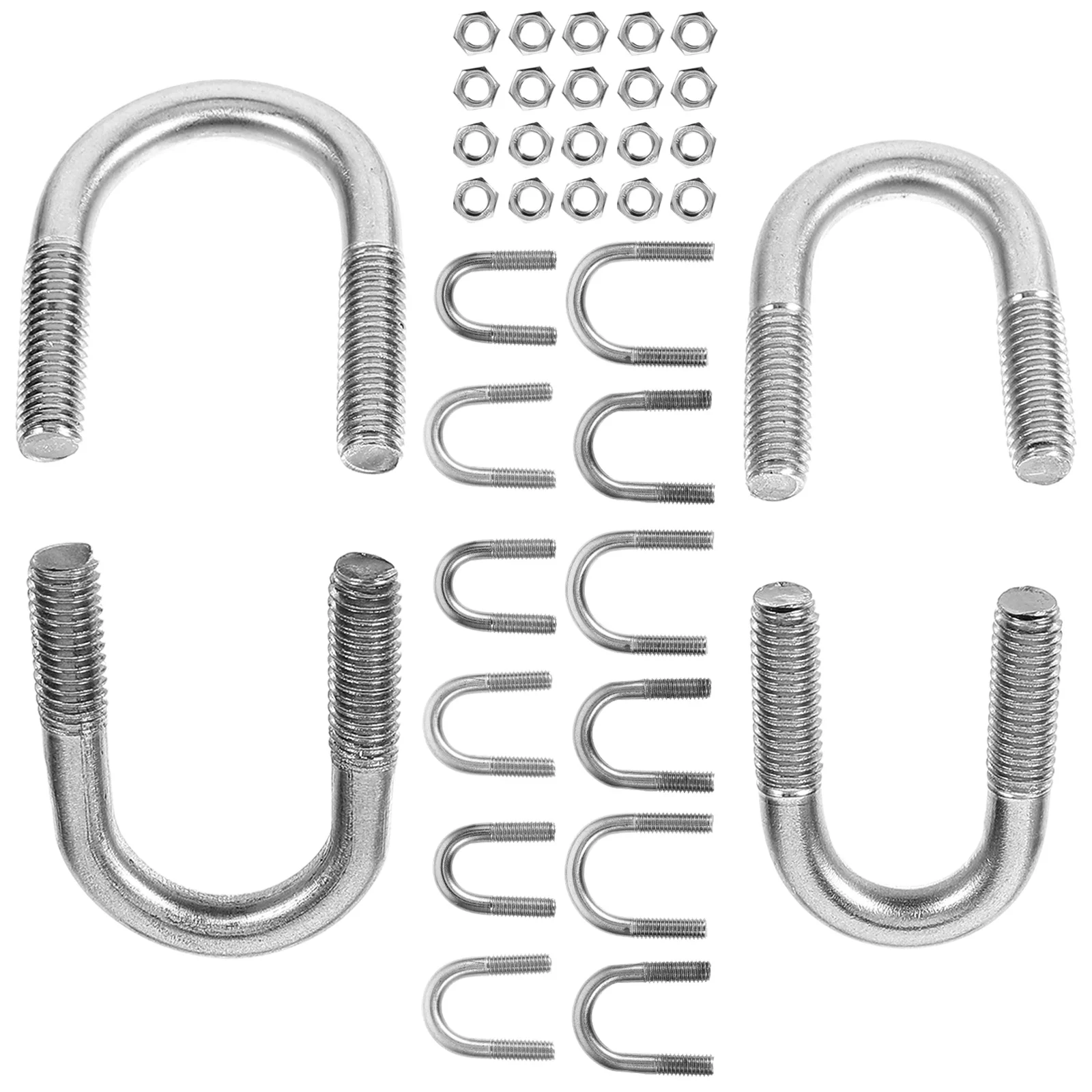 

Fastener U Bolts Fastening Products Shaped Tubes Hardwares Boat Trailer U-Bolts 2 1/2 Inch Wide