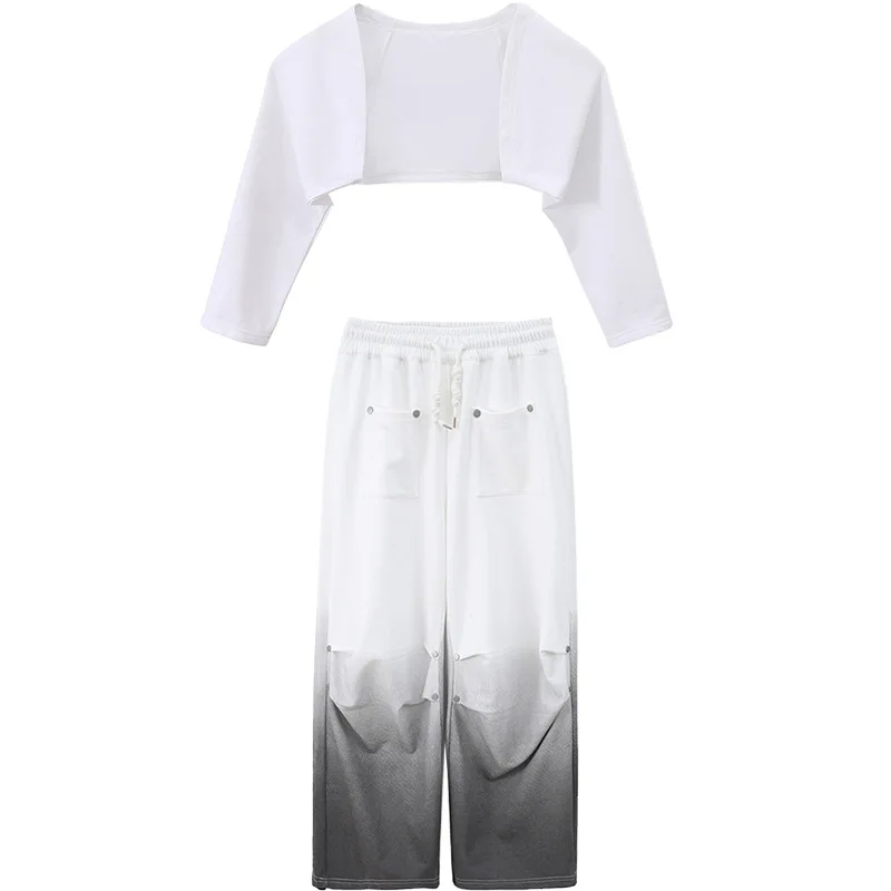 Jazz Dance Costumes Fashionable Street Practice Clothes for Girls Zumba Phat Pants Holiday Performance