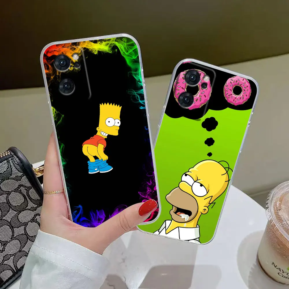 

Clear Case For OPPO RENO 7 6 5 4 2F A15 FIND X5 X3 A55 A73 A74 A92 A93 A94 F11 4G 5G PRO Case Funny Cute Homer S-Simpson Family