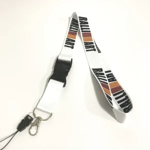 Jdm Car Lanyard Textile Id Card Phone Keychain Keyring Buckle For Mitsubishi Ralliart Lancer X 9 Evo L200 Colt Auto Accessories