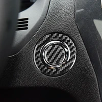 carbon fiber pattern one button start button ring decorative stickers left right driving universal compatible for 13 19 explorer
