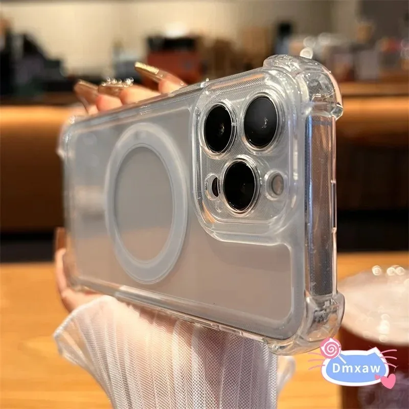 Противоударный прозрачный Магнитный чехол для телефона Xiaomi Mi 11 Lite Ultra 11T 10T Pro Note 10