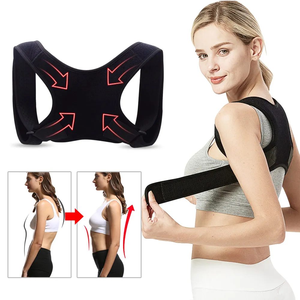 

Back Support Brace Belt Posture Corrector Brace Shoulder Corset Back Pain Support Brace Adujustbable Corrector Health