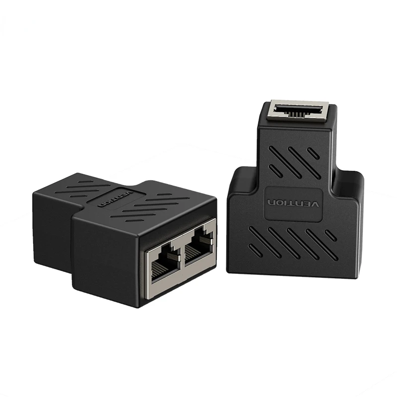 

2022NEW RJ45 Splitter Connector Adapter 1 to 2 Ways Ethernet Splitter Coupler Contact Modular Plug Connect Laptop Ethernet Cable