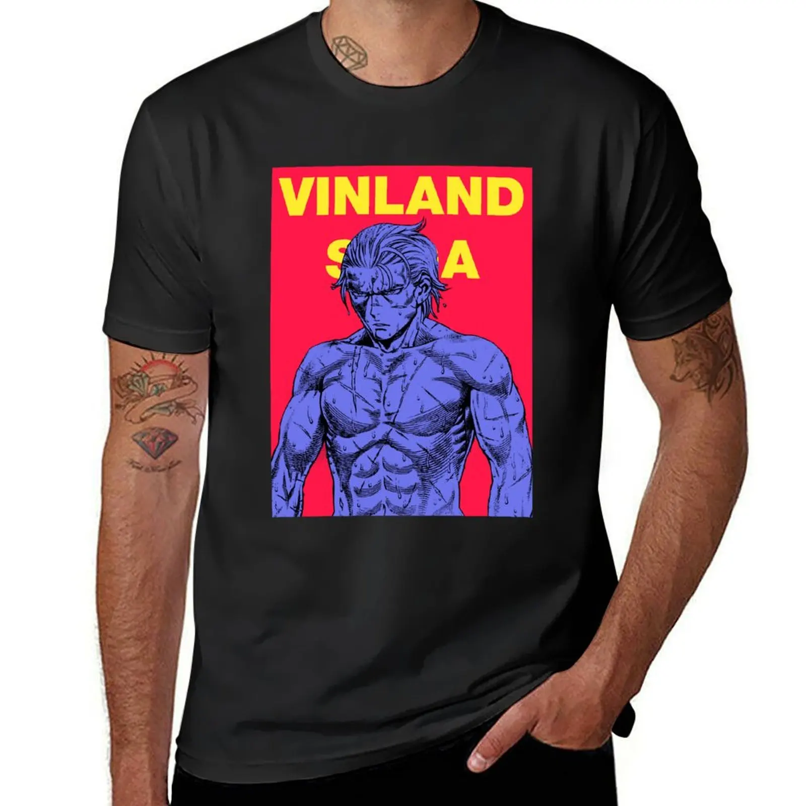 Vinland футболка Сага-Торфинн большие размеры заготовки футболки для мужчин