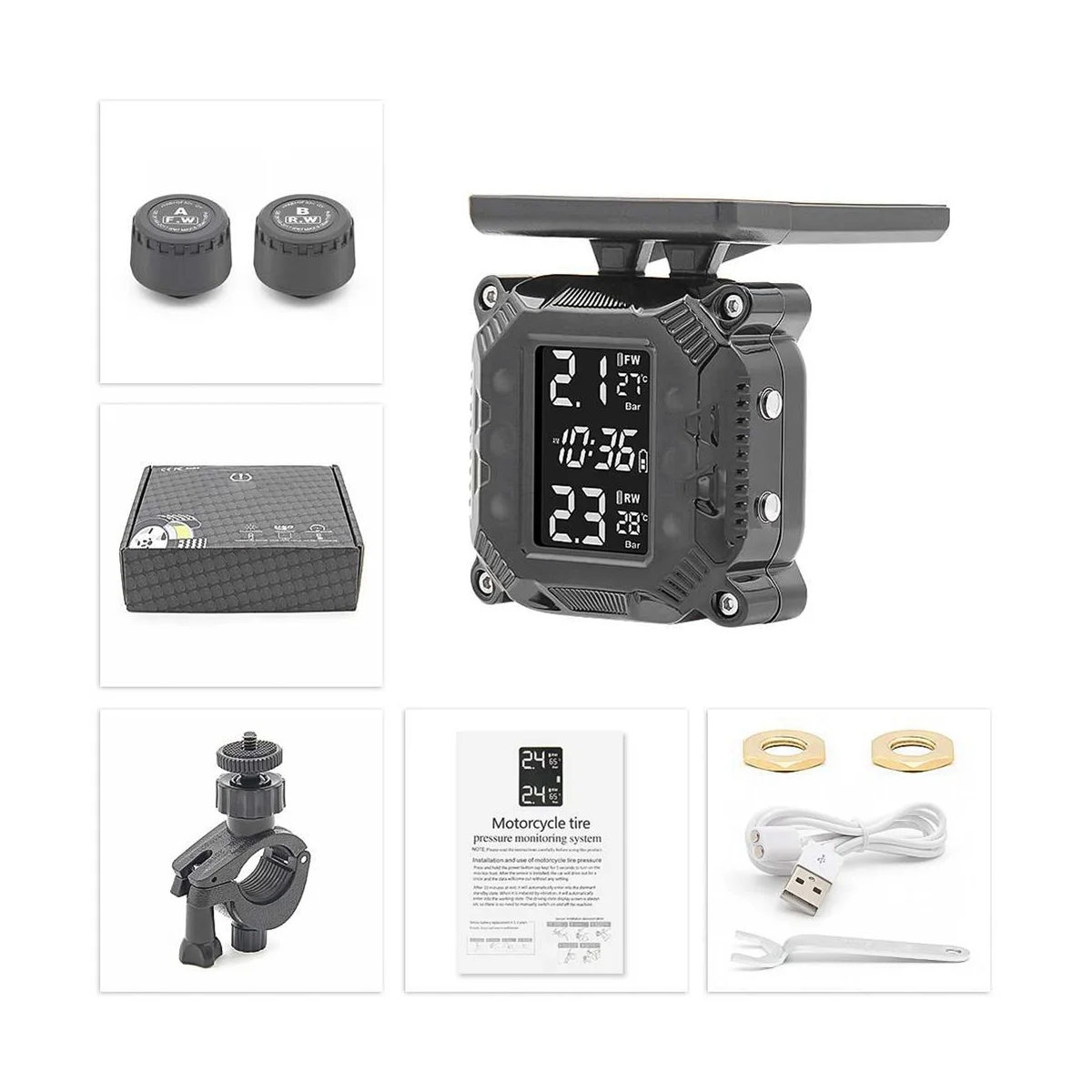 

Мониторинг давления в шинах мотоцикла с дисплеем, датчик температуры в шинах мотоцикла