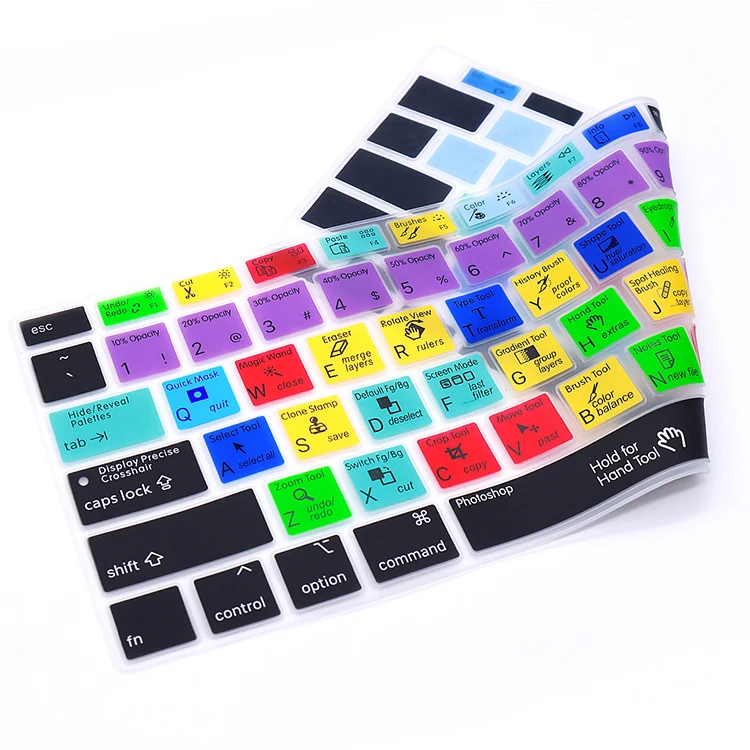 Чехол HRH для клавиатуры Adobe Pholoshop с горячими клавишами чехол MacBook 2020 Новинка 13 3 Air