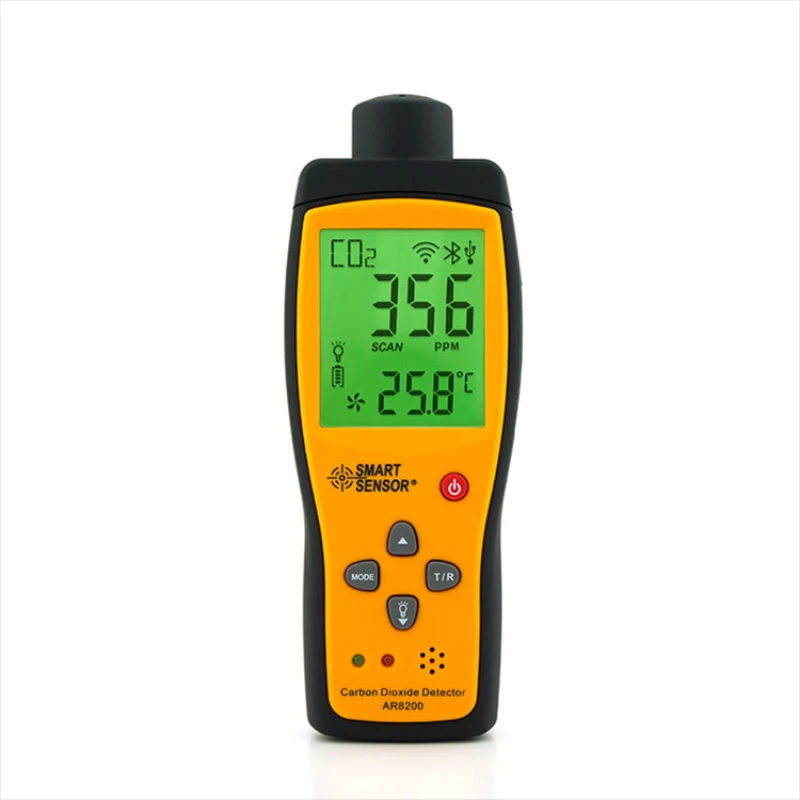 Детектор газов для теплиц тестер углекислого газа AR8200 и рекордер ST8310A CO2