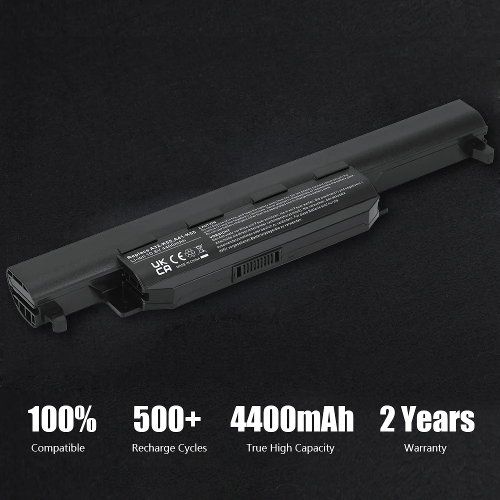 Coeknn A32-K55 Аккумулятор для ноутбука ASUS A45 A55 A75V A85E K55A X45A X45C X45V X55 X55A X55C X55U X55V X75 X75A X75V X75VD