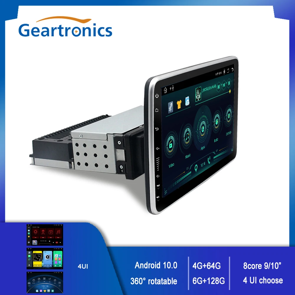 

Universal 1din Android10 4G 8-Core Car Multimedia Player 1Din 9/10" Touch Screen 8G+128G With Carplay GPS Navigation MP5 Player