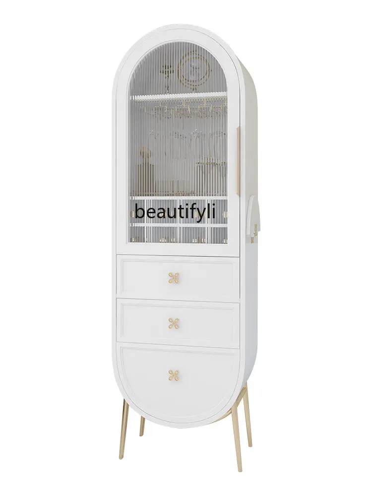 

zq Multifunctional Sideboard Cabinet Hallway Wine Cabinet Decoration Three Bucket Locker Furniture