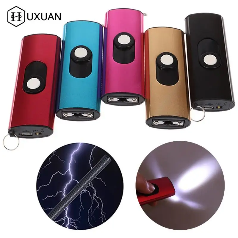 

Фонарик из алюминиевого сплава для самообороны, фонарик, электрический фонарик, USB Перезаряжаемый брелок, фонарик для кемпинга на открытом ...