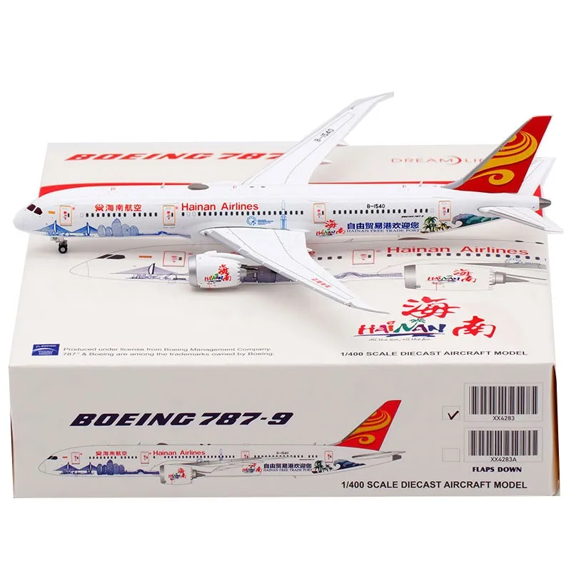 

Hainan Airlines B787-9 Civil Aviation Airliner Alloy & Plastic Model 1:400 Scale Diecast Toy Gift Collection Simulation Display