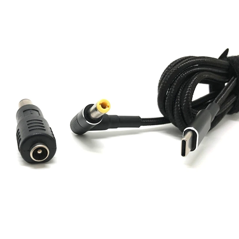 

Безопасный сетевой шнур D0UA с USB C на постоянный ток, стабильный зарядный адаптер с 10 переходниками, кабели длиной 59.06 дюйма, длина кабеля 150 см