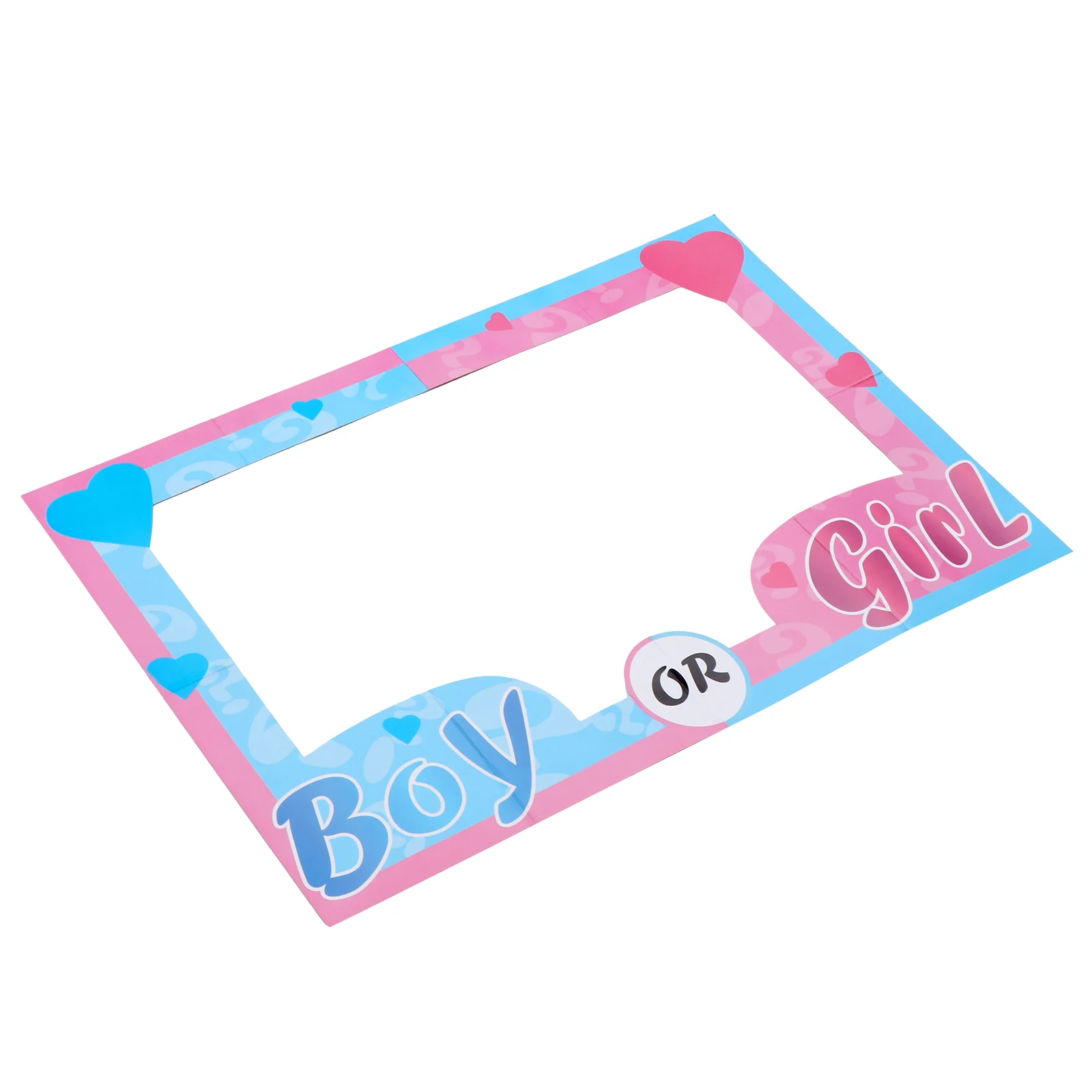 

Photo Baby Shower Frame Gender Reveal Prop Party Girl Boy Or Selfie Backdrop Twin Banner Booth Decorative Propsaccessory Decor