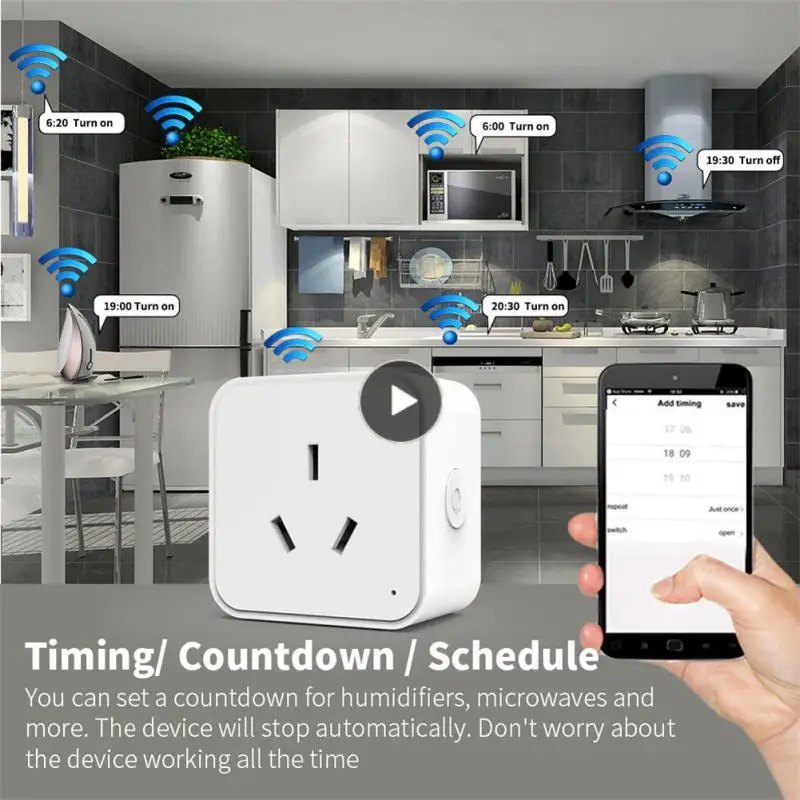 

Voice Control Smart Plug With Alexa Google Home Tuya Zigbee3.0 Smart Life App Socket Outlet Timing Function Smart Home