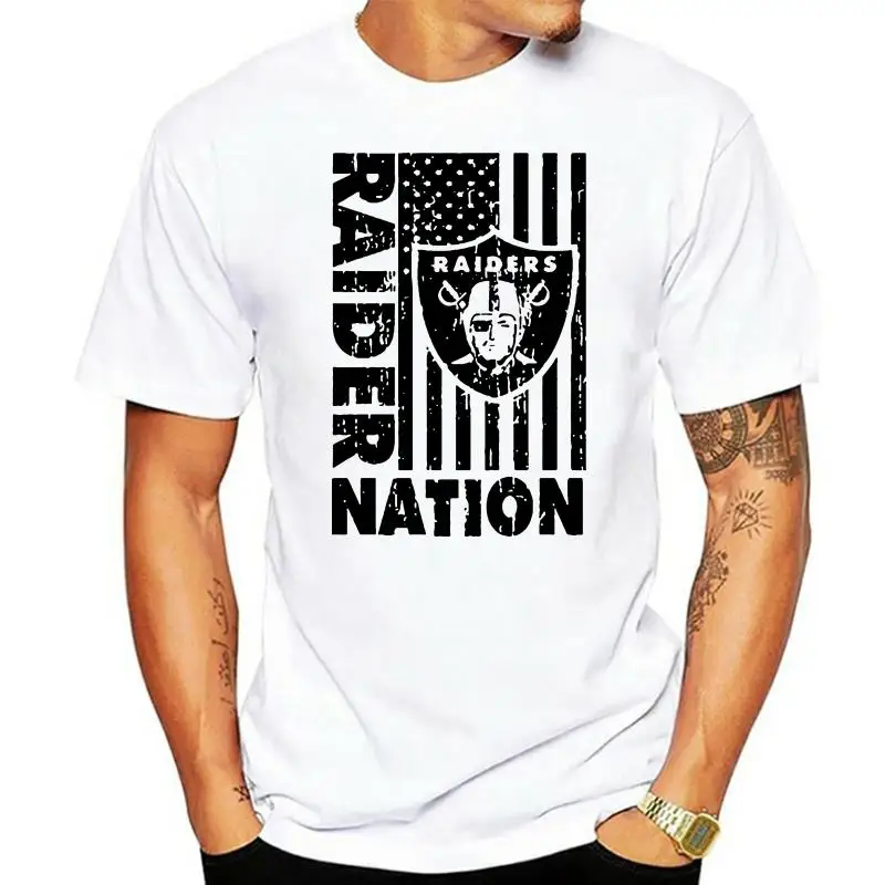 

mans Short Sleeves New Fashion T-shirt Men Clothing Men's Raider Nation Grey Fashion Mens Short sleeve T Shirt