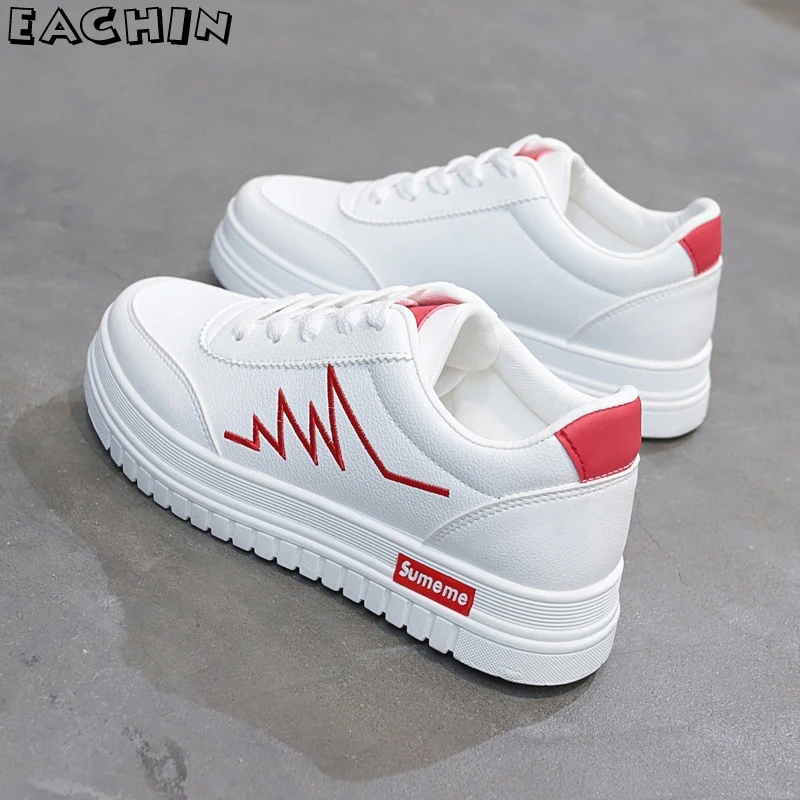 

EACHIN Women's Sneakers Spring Autumn New Casual Shoes Teen Girls Fashion School Shoes Comfortable Sport Running Shoes New