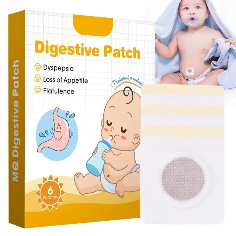 

6 Sheets Belly Patches Navel Plasters For Baby Newborn Button Stickers Cord Umbilical Protector Wrap Bands Nonwoven Pastes