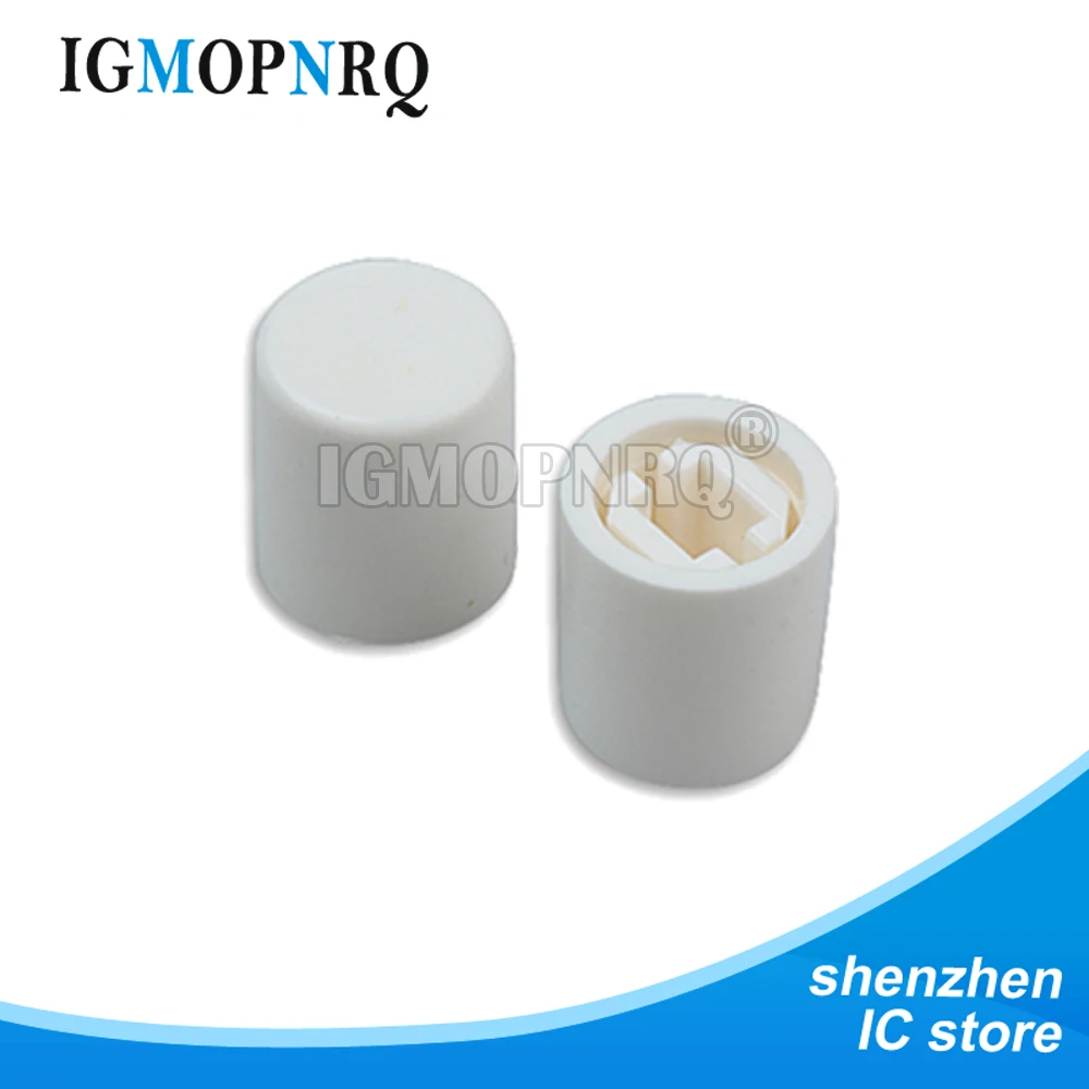 

50 шт., черная, белая, Красная Пластиковая крышка для кнопочного переключателя A03, A11, крышка для прямого переключателя, 10 мм кнопочный переключатель