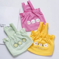 pet dress cute puppy suspenders skirt flower pattern vest summer dog clothes cat coat for pet yorkshire ropa perro accessories
