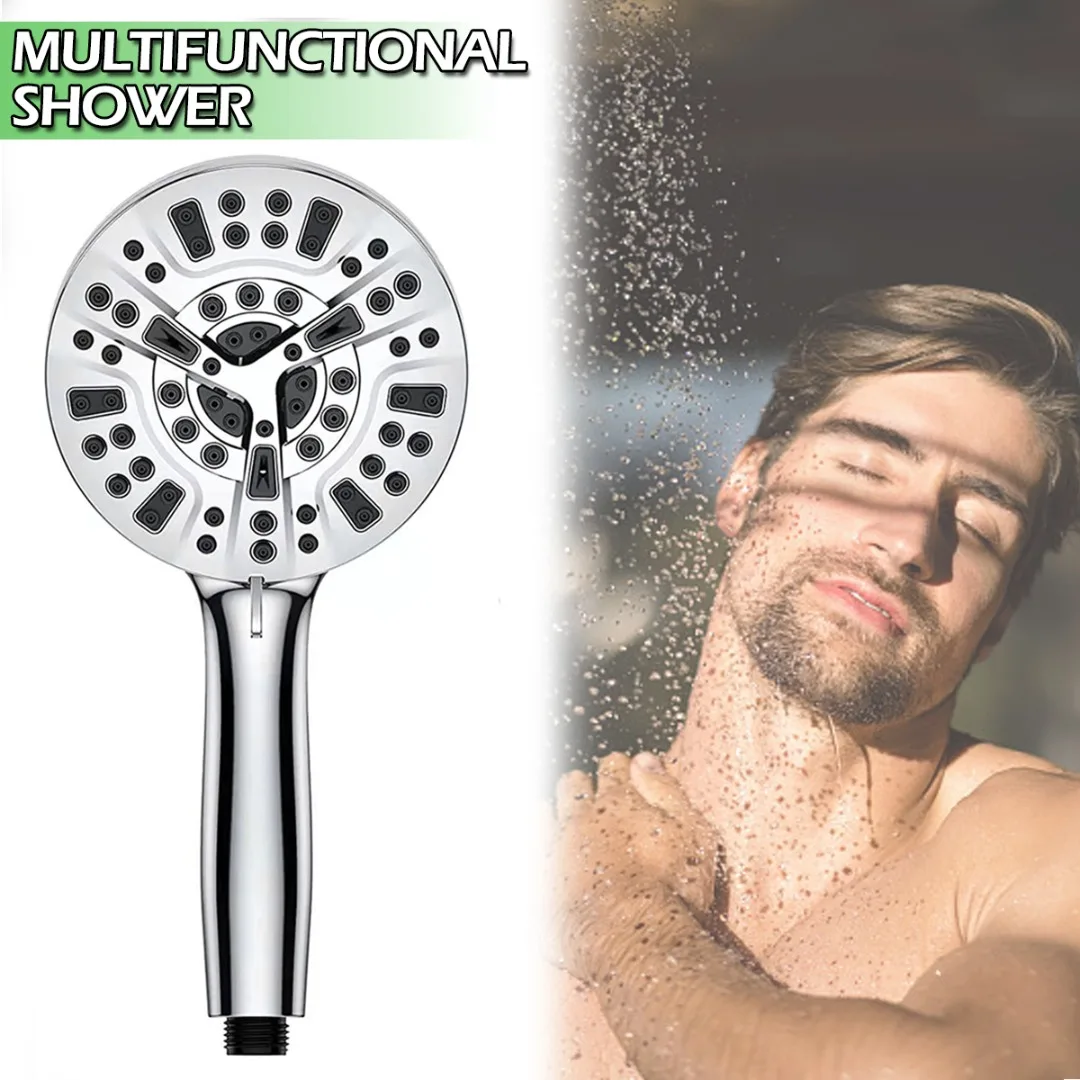 

1set Shower Head Multi-functional Switching Mode Shower Heads Durable ABS Handheld Shower Head Bathing Jetting Spray Accessories