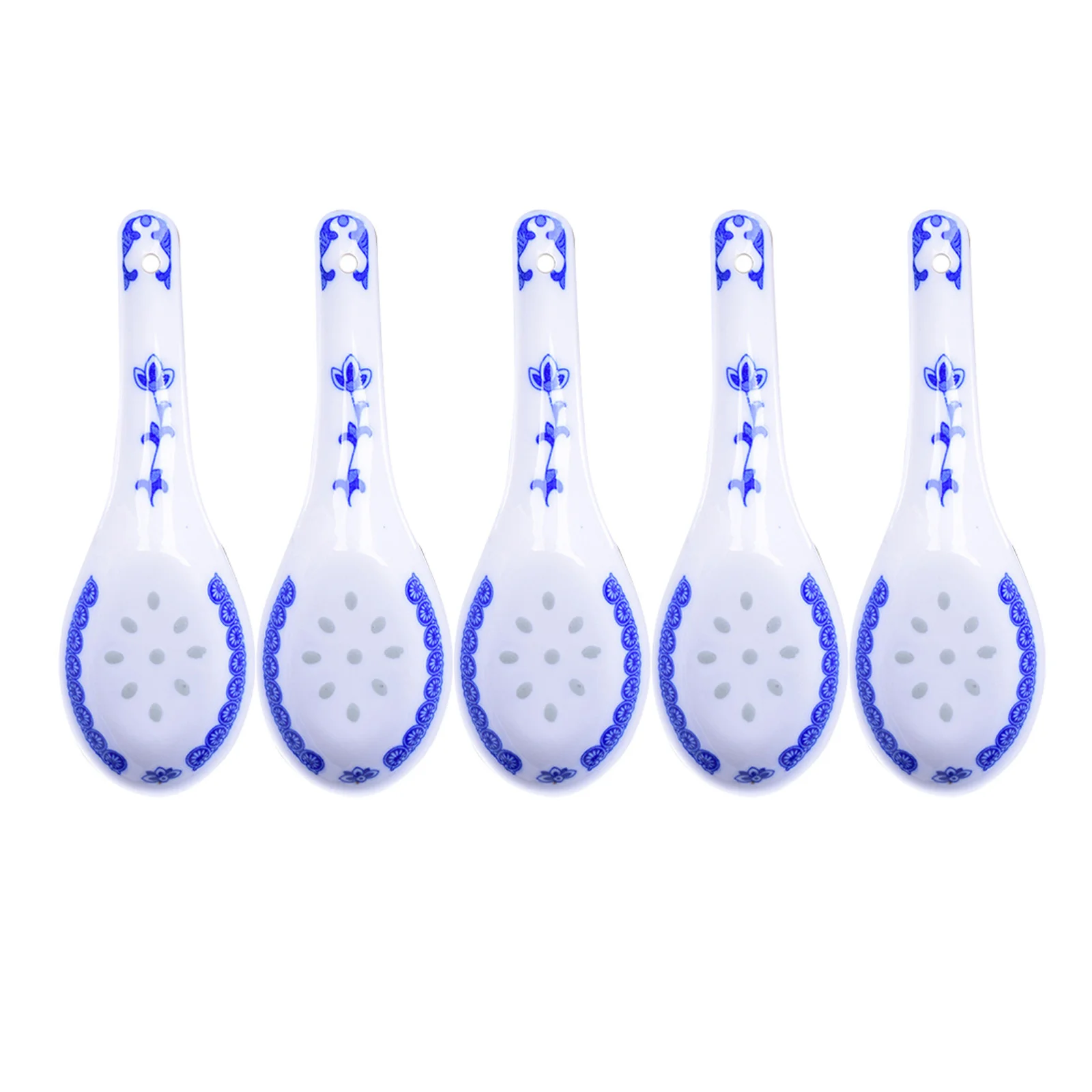 

5 Pcs Japanese Soup Spoon China Spoon Vintage Spoons Porridge Spoon Japanese Ramen Multifunction Tasting Spoons Salad Spoon