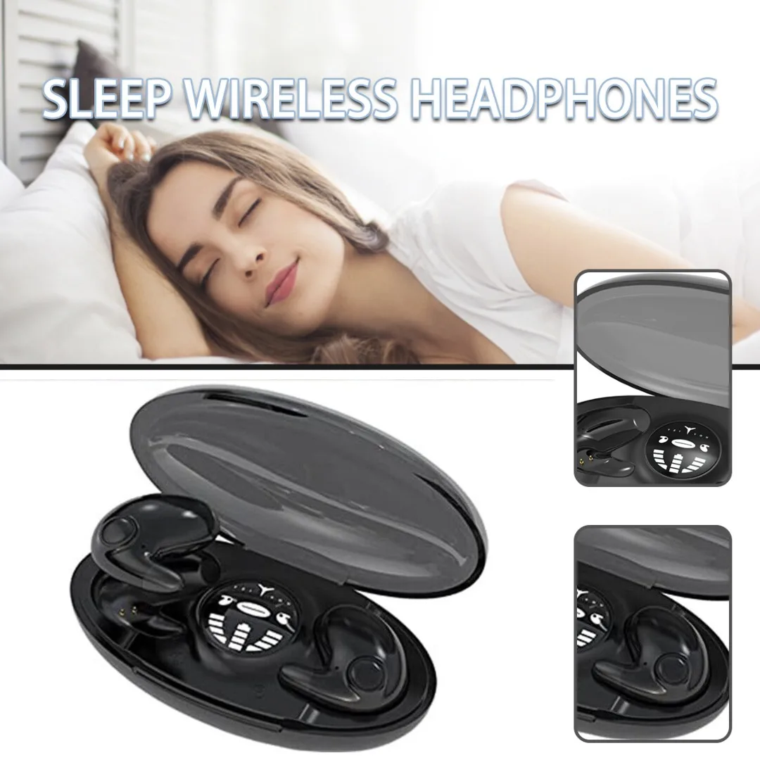 

New Invisible Sleep Wireless Earphone bluetooth-compatible Headphone Noise Cancelling Fine Workmanship and Good Performance