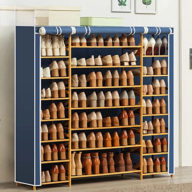 Dormitory Dust-proof Storage Shoe Small Multi-layer Shoe Cabinet Oxford Cloth Boots Holder Variety Of Multi-color Shoe Stretcher