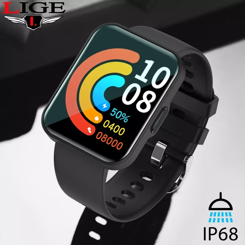 

LIGE Men Smart Watch For Xiaomi Women Smartwatch Bluetooth Apple Watches Sport Bracelet Blood Oxygen Wristbands Waterproof Clock