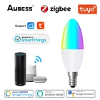 Умная лампа Светодиодная Tuya Zigbee 3,0, 5 Вт, RGBCW, E14, RGB
