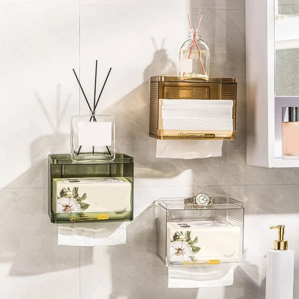 Пластиковая коробка для бумажных полотенец прозрачные настенные коробки