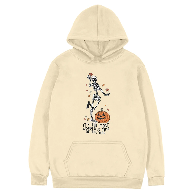 

Худи на Хэллоуин женские свитшоты ведьмы подарок на Хэллоуин скелет осень Хэллоуин Женская одежда в эстетике