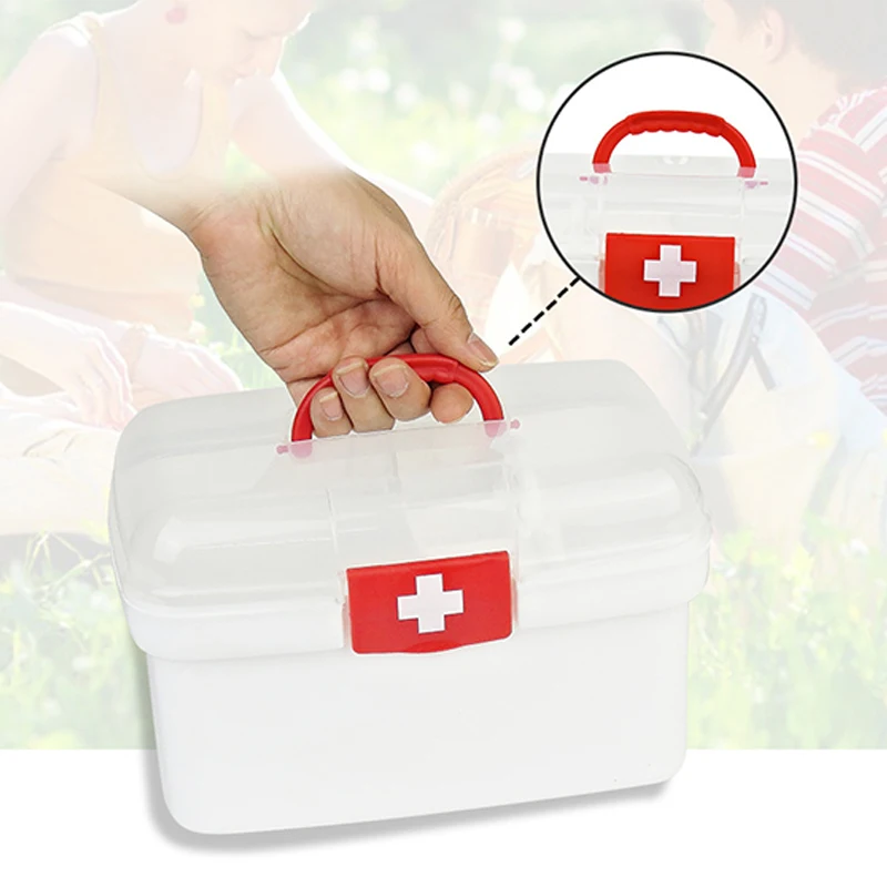 Large Family Home Medicine Chest Cabinet Health Care Plastic Drug First Aid Kit Box Storage of Drawers |