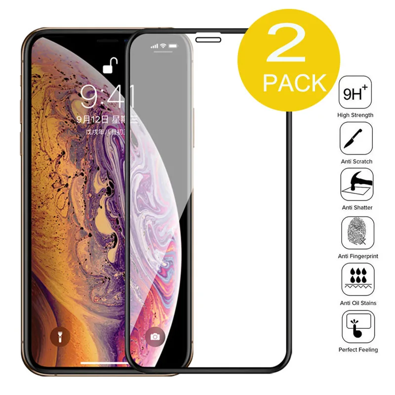 

2 шт., Защитное стекло для iPhone XS MAX XR 13 12 11 Pro Max 7 8 PLUS