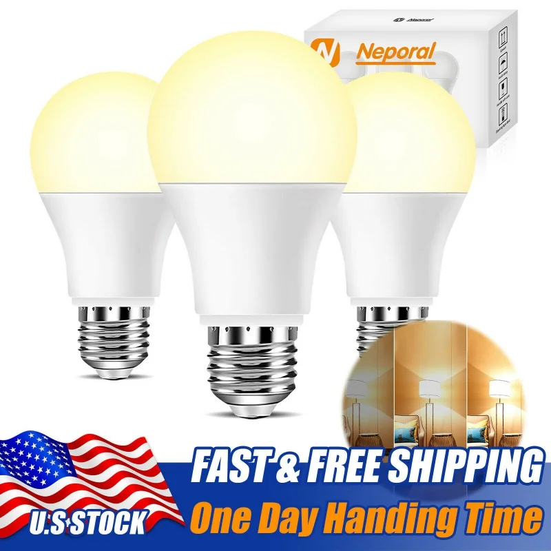 

U.S STOCK 3-way Dimmable LED Bulb a21 20w Soft Warm Dimmable LED Bulb 3 -Piece FAST SHIPPING