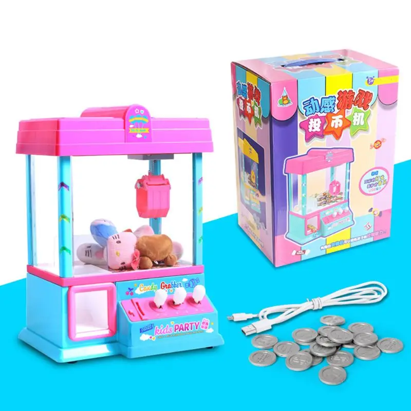 Коготь аркадная игра конфеты диспенсер для детская мини-игрушка торговый автомат с звуками 63HE