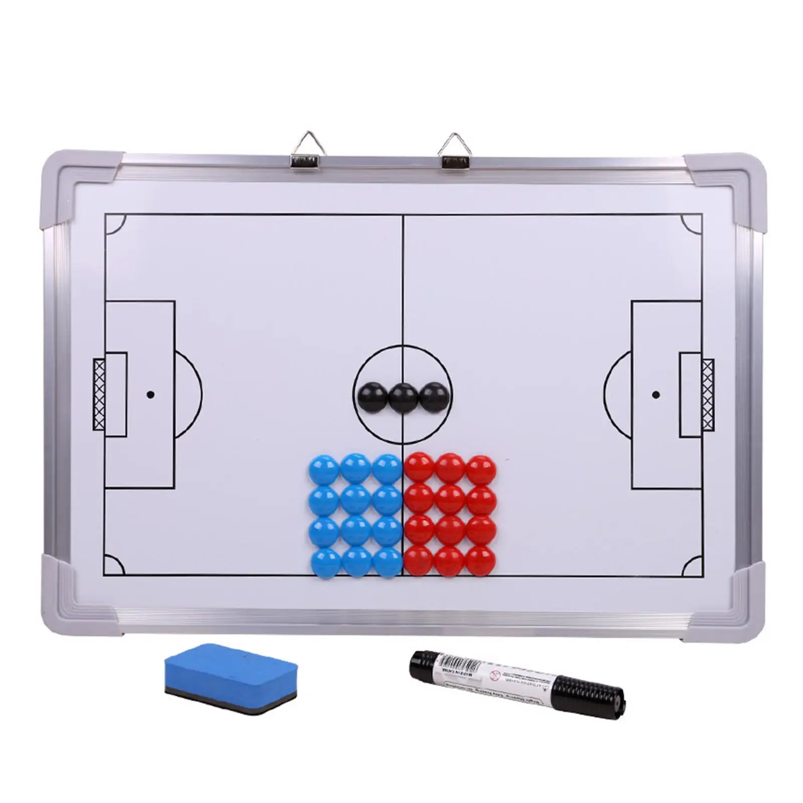 

Professional Soccer Coaching Board with Marker Pen Easy to Hang Useful Equipment