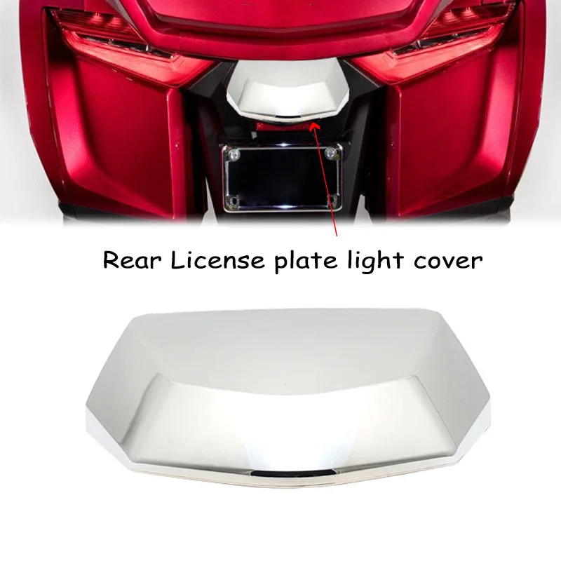 

Хромированный чехол для заднего номерного знака мотоцикла Honda Goldwing Gold Wing Tour DCT подушка безопасности GL1800 F6B 2018 2019 2020 2021