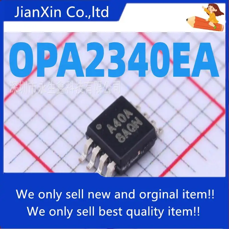 

10pcs 100% orginal new OPA2340EA OPA2340 Silkscreen A40A MSOP-8 Integrated IC
