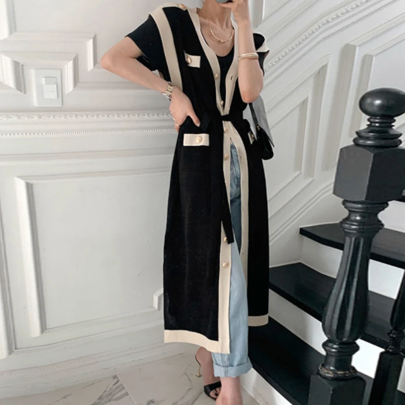 2022 Autumn Chic Knitted Dress Women 