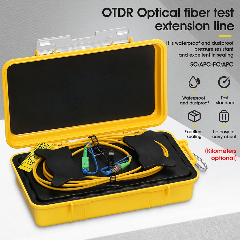 OTDR Fiber Tester SC/APC-FC/APC Test Extension Cable Fiber Jumper Box 500M 1000M 2000M