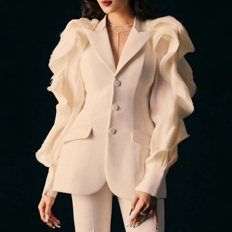 Famous designer lantern sleeve  Women's Korean Harajuku  Bomber Jacket  Women's  cool fashion Jacket Cloth 4.2